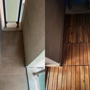 Монтаж на декинг и первази (преди и след)1